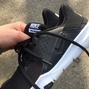 Only wore twice. Too small for me. Nike running/ cross training sneakers